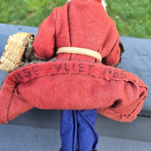 Artisan Made Vintage Santa Father Christmas Signed Fur Beard and Trim Possibly - Picture 10 of 13